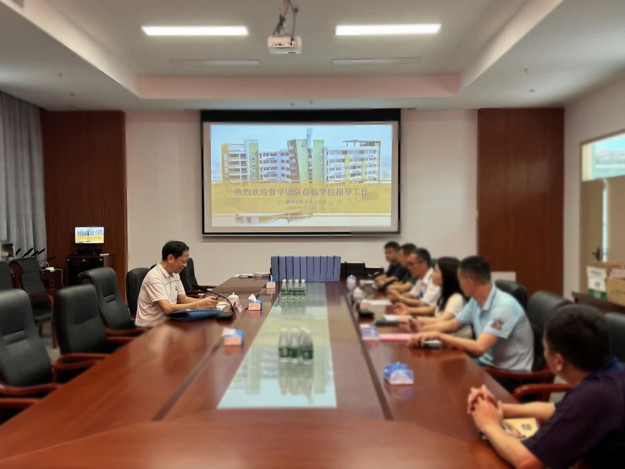 督查抓常规，检查促成长 | 责任督学莅临江门雅图仕职业技术学校开展工作督查